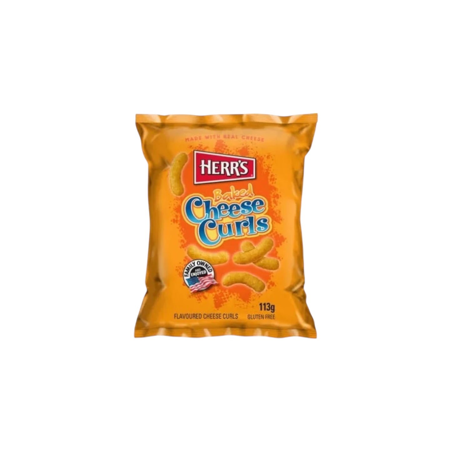 Herr's Baked Cheese Curls 113g MHD