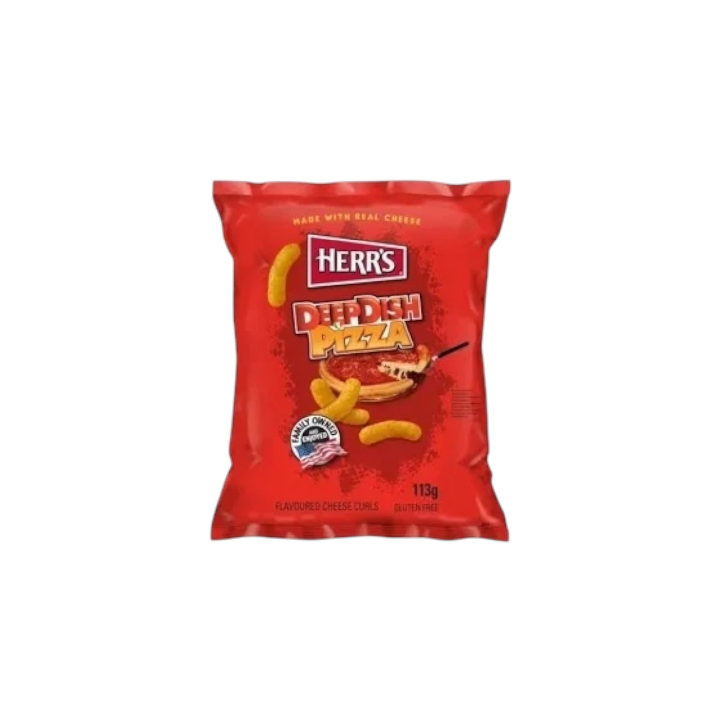 HERR'S DeepDisn Pizza Cheese Curls 113g