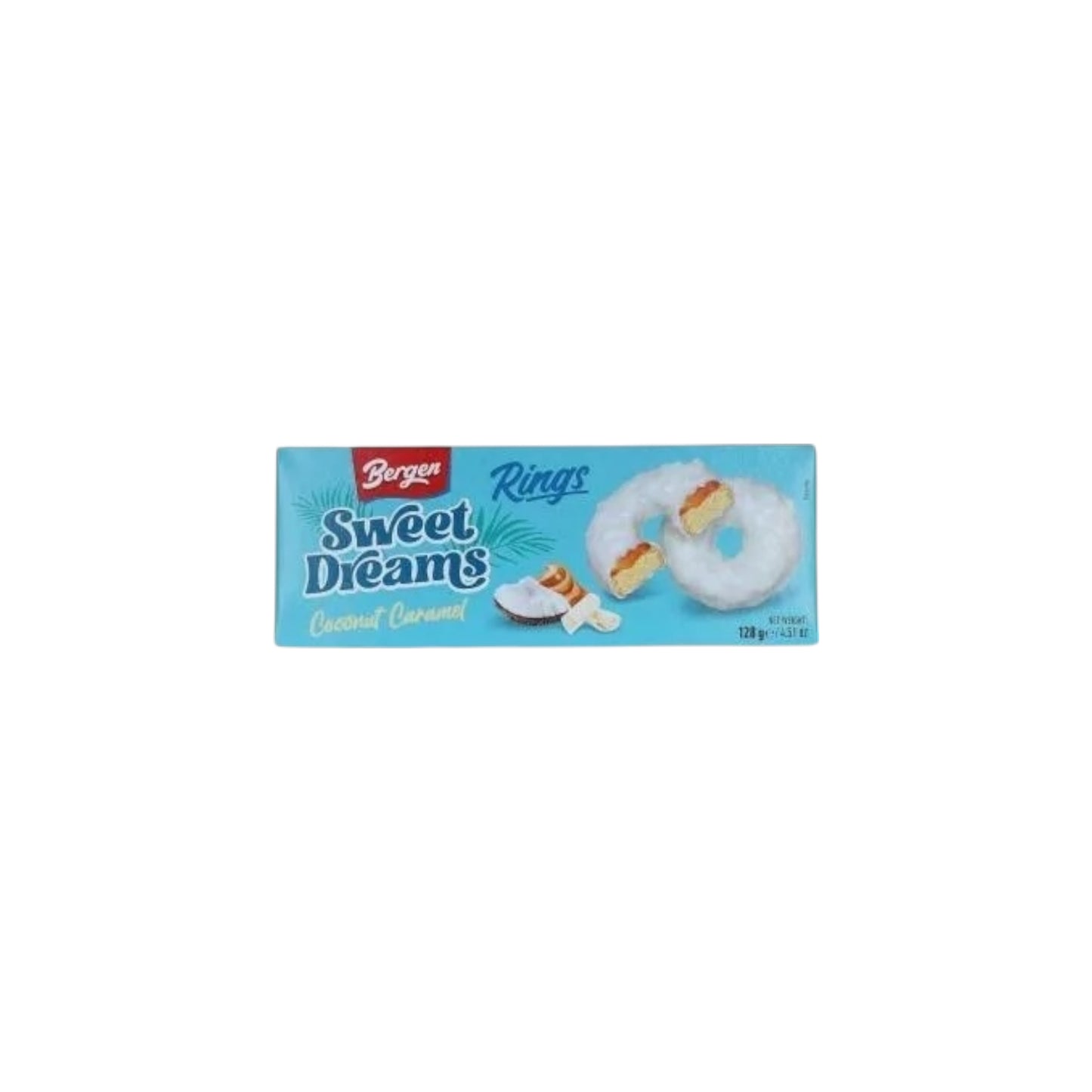 Bergen Rings Caramel & Coconut 128g