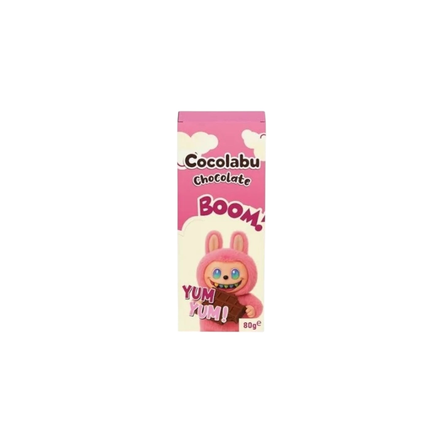 Cocolabu Labubu Chocolate Boom! Yum Yum! Himbeer Angel Hair Schokolade mit Pistaziencremefüllung 80g