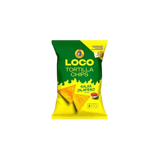 Loco Tortilla Chips Salsa Jalapeno 100g