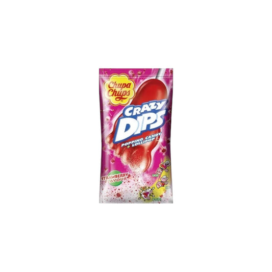 Chupa Chups Crazy Dips Strawberry 14g