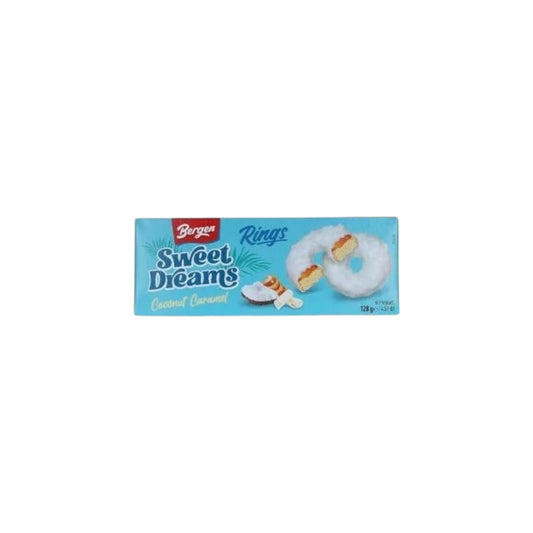 Bergen Rings Caramel & Coconut 128g
