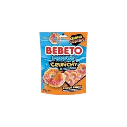 Bebeto Freeze dried Peach Rings 35g