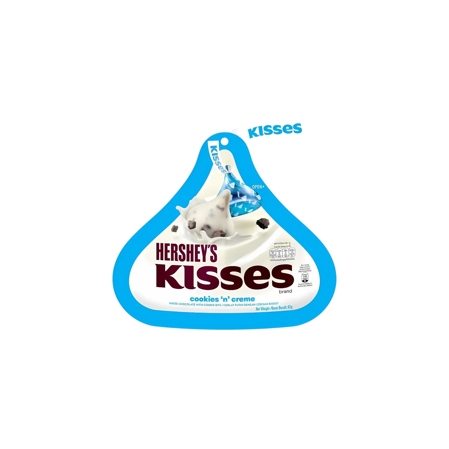 hershey's kisses cookies n creme 82g