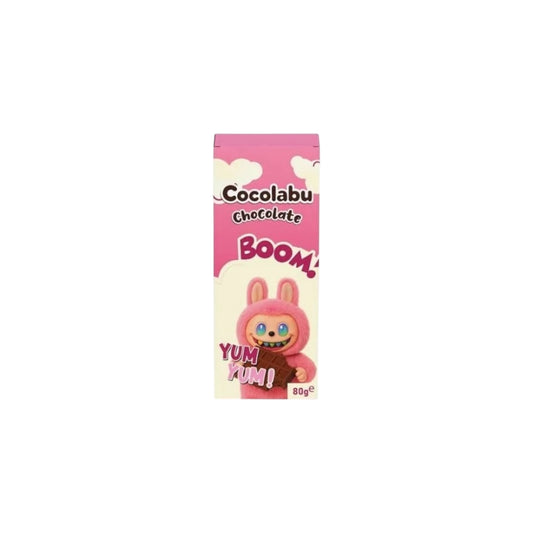 Cocolabu Labubu Chocolate Boom! Yum Yum! Himbeer Angel Hair Schokolade mit Pistaziencremefüllung 80g