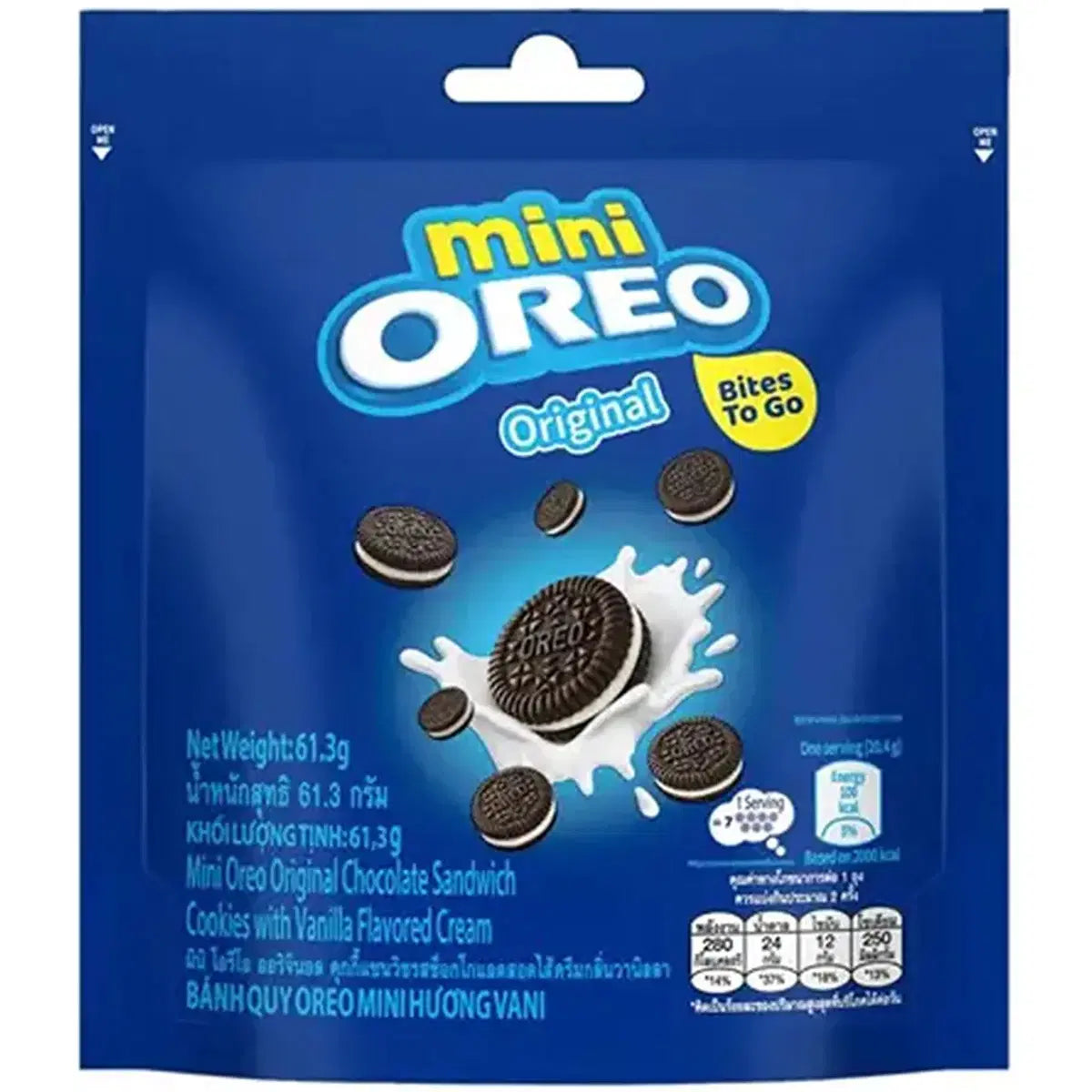 Oreo Mini Original Bites To Go 61,3g MHD 13.07.2025