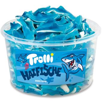 Trolli Fruchtgummi HAIFISCHE, 150Stk 1200g